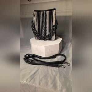 Pixie Mood Black and White Crossbody Bag